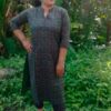 Dark green straight fit kurti