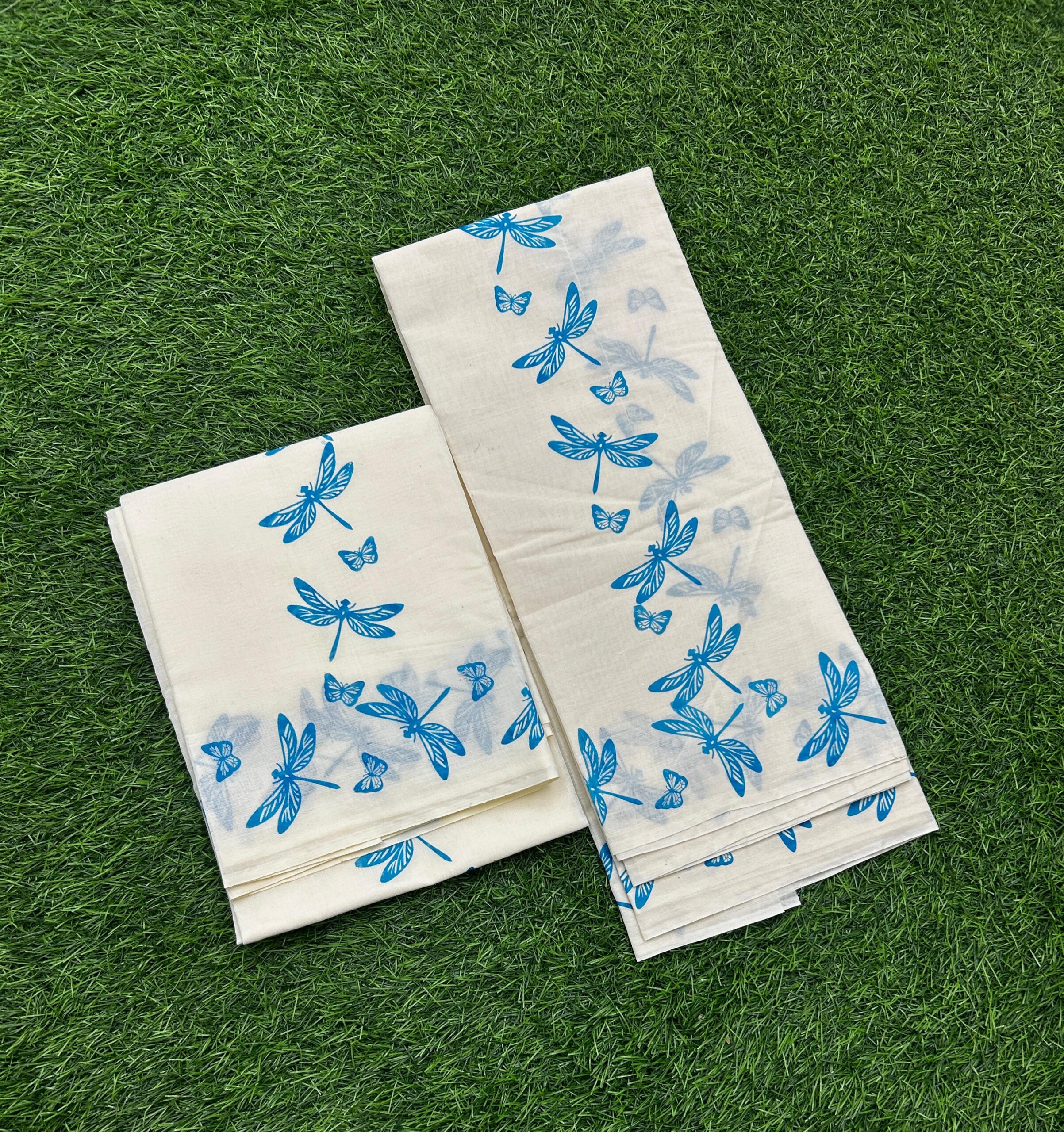 Thunbi Print Set Mundu - Image 10