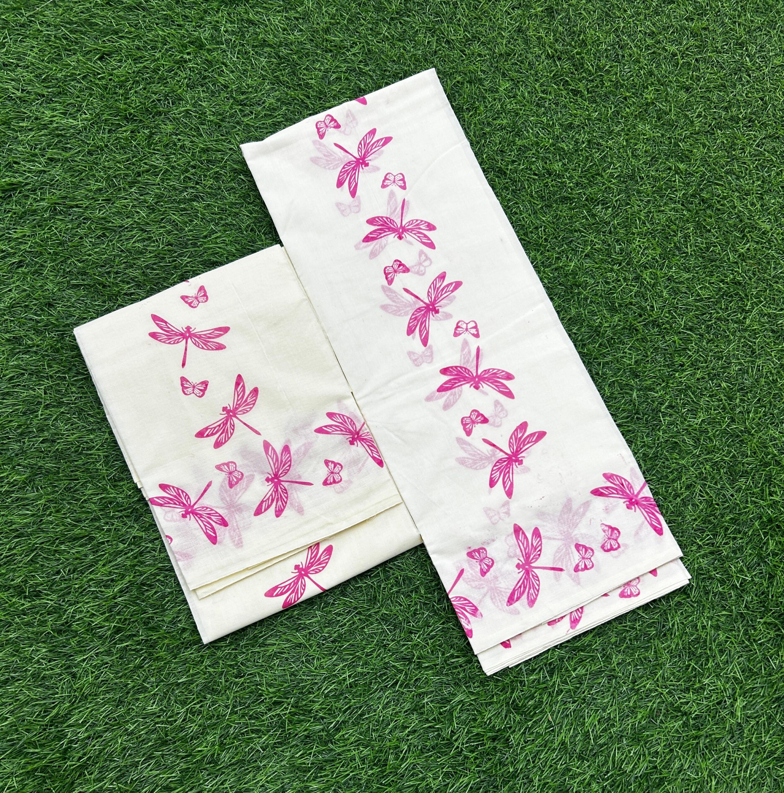 Thunbi Print Set Mundu - Image 6