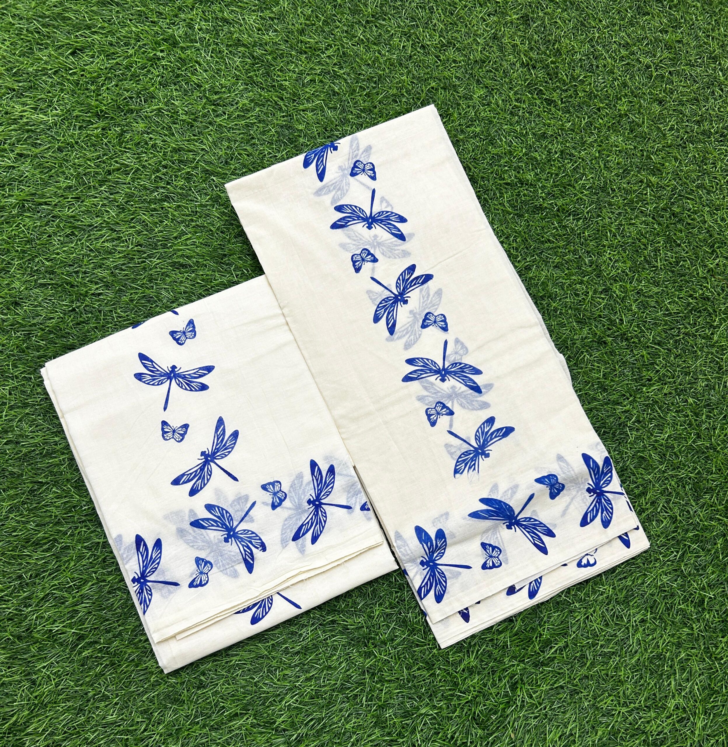 Thunbi Print Set Mundu - Image 8