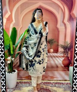 Alternative view of 3-piece Printed Lawn Suit Set