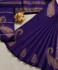 Elampillai Silk Cotton Borderless Saree