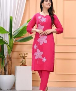 Embroidered two-piece ethnic wear set