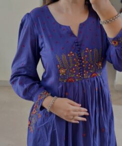 Purple Pure Lilan Anarkali suit set