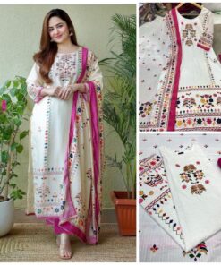 Beautifully Printed Maslin Kurta