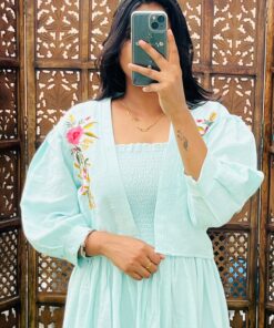 Chic Midi Dress with Shrug