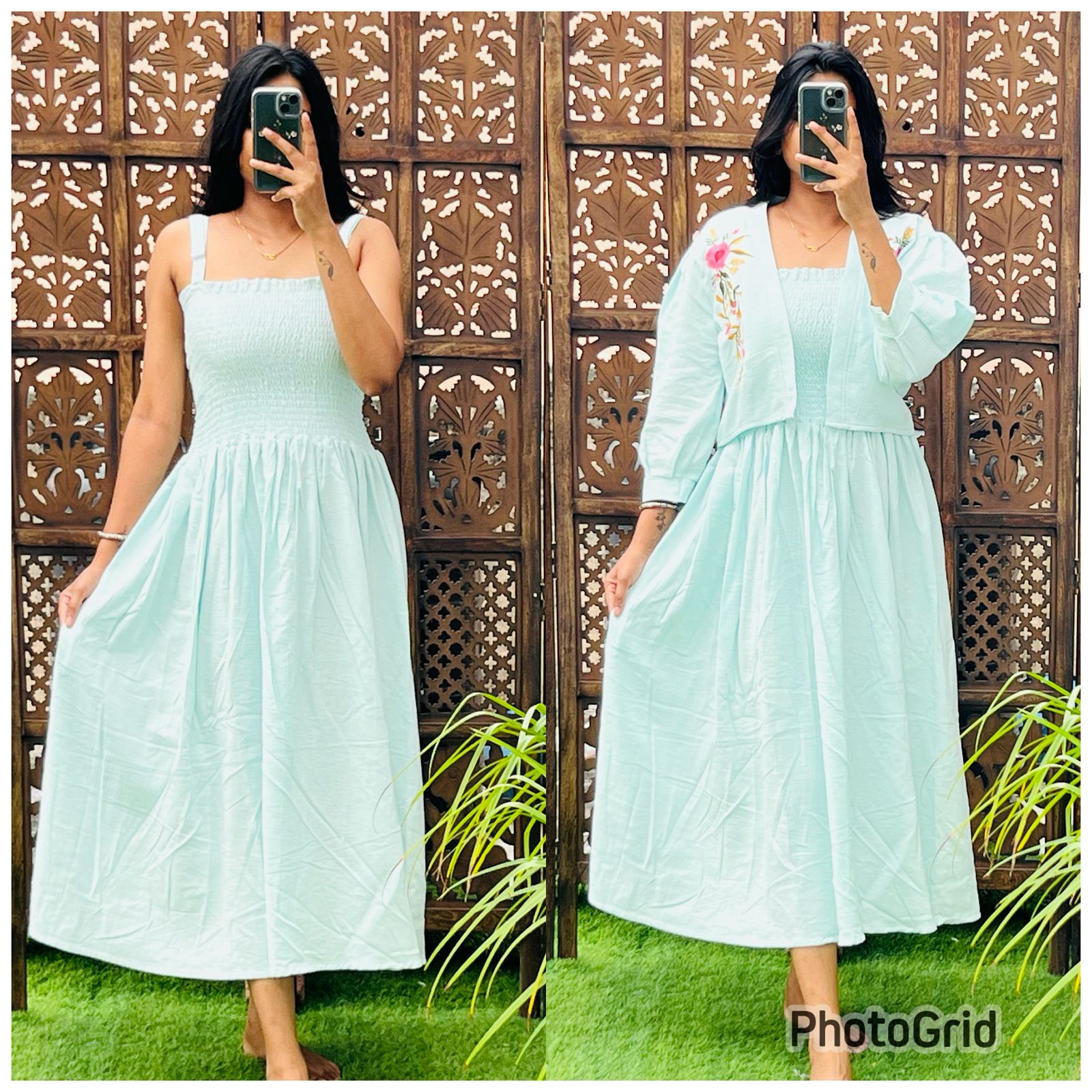 Chic Midi Dress with Shrug - Image 4