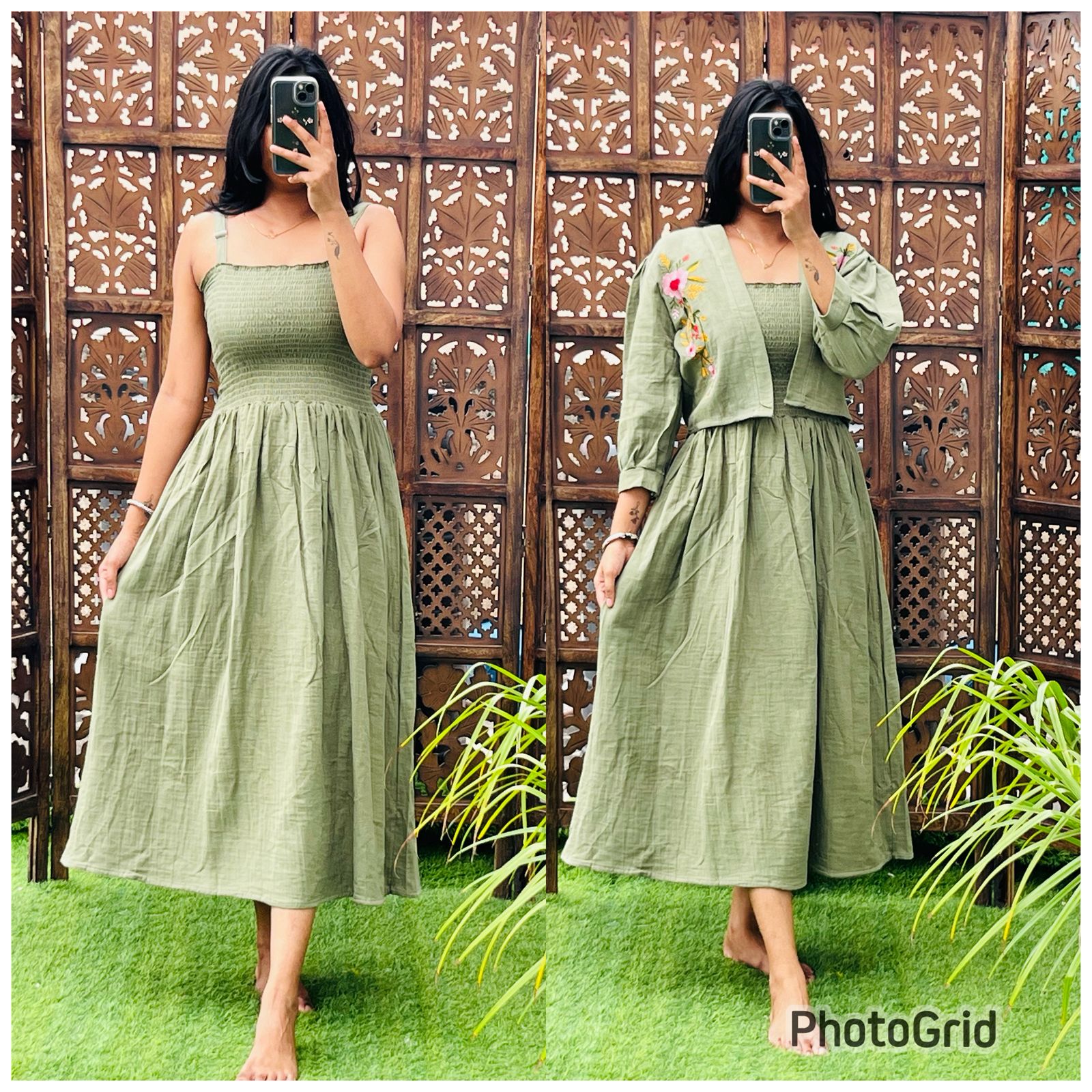 Chic Midi Dress with Shrug - Image 5