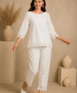 Elegant Lace Cotton Cordset