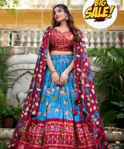 Pure Dolla Tussar Silk Lehenga Set