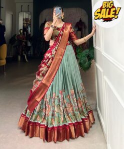 Alternative view of Pure Dolla Tussar Silk Lehenga Set
