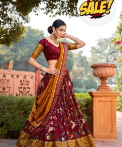 Pure Dolla Tussar Silk Lehenga Set