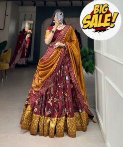 Alternative view of Pure Dolla Tussar Silk Lehenga Set