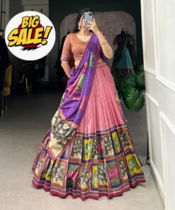 Pure Dolla Tussar Silk Lehenga Set
