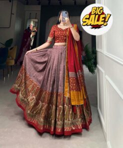 Pure Dolla Tussar Silk Lehenga Set
