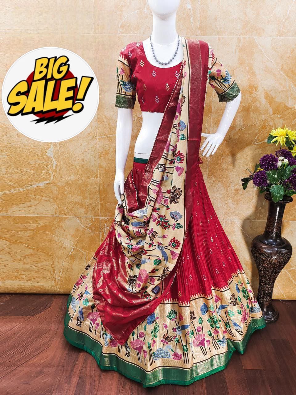 Pure Dolla Tussar Silk Lehenga Set - Image 5