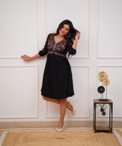 Alternative view of One Piece Dress with Embroidery