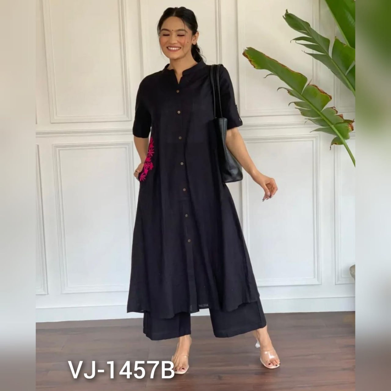 Premium Cotton Slub A-Line Kurta Set - Image 6