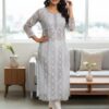 Premium Voile Cotton Chikankari Kurti