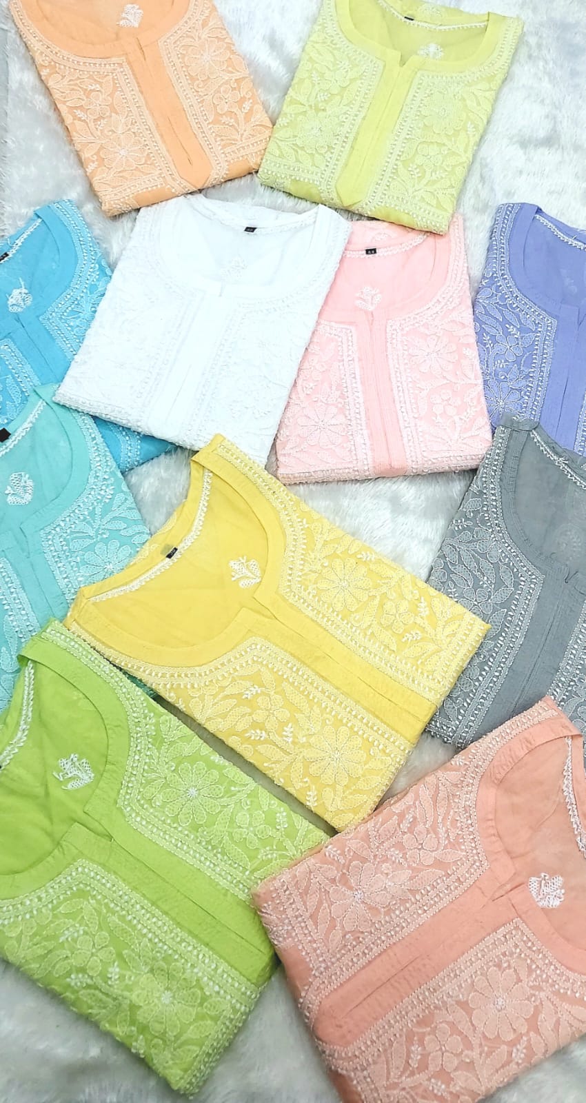 Premium Voile Cotton Chikankari Kurti - Image 2