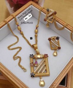Brass High Gold Chain Set