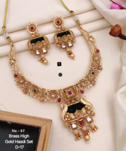 Brass High Gold Hasdi Set