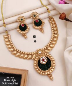 Brass High Gold Hasdi Set
