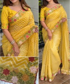 Cotton Satin Saree