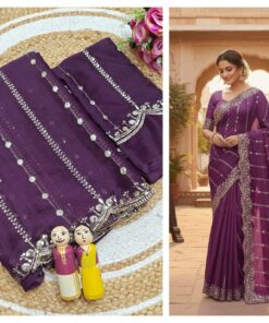 Alternative view of Fancy Sequence Work Saree