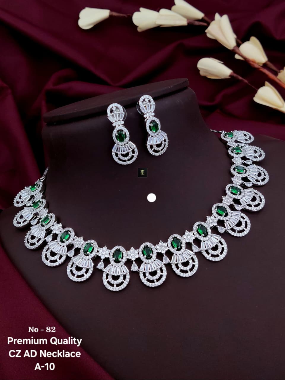 Premium Quality CZ AD Necklace Set