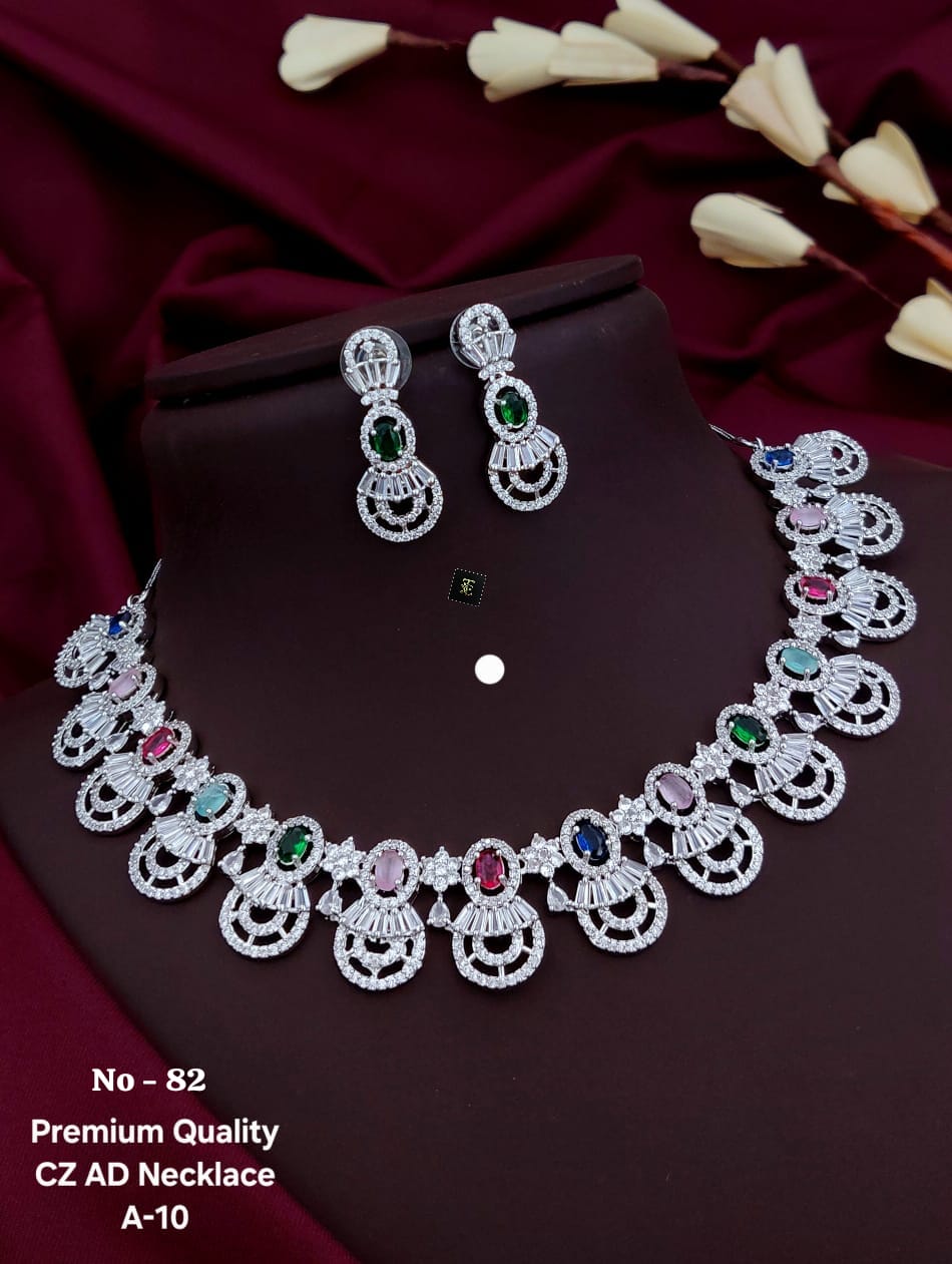Premium Quality CZ AD Necklace Se