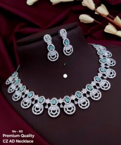 Premium Quality CZ AD Necklace Set