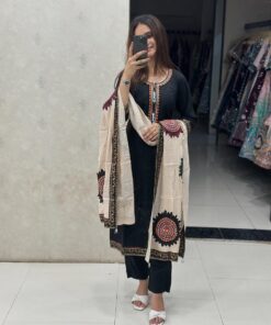 Alternative view of Pure Fine Cotton Kurti Set