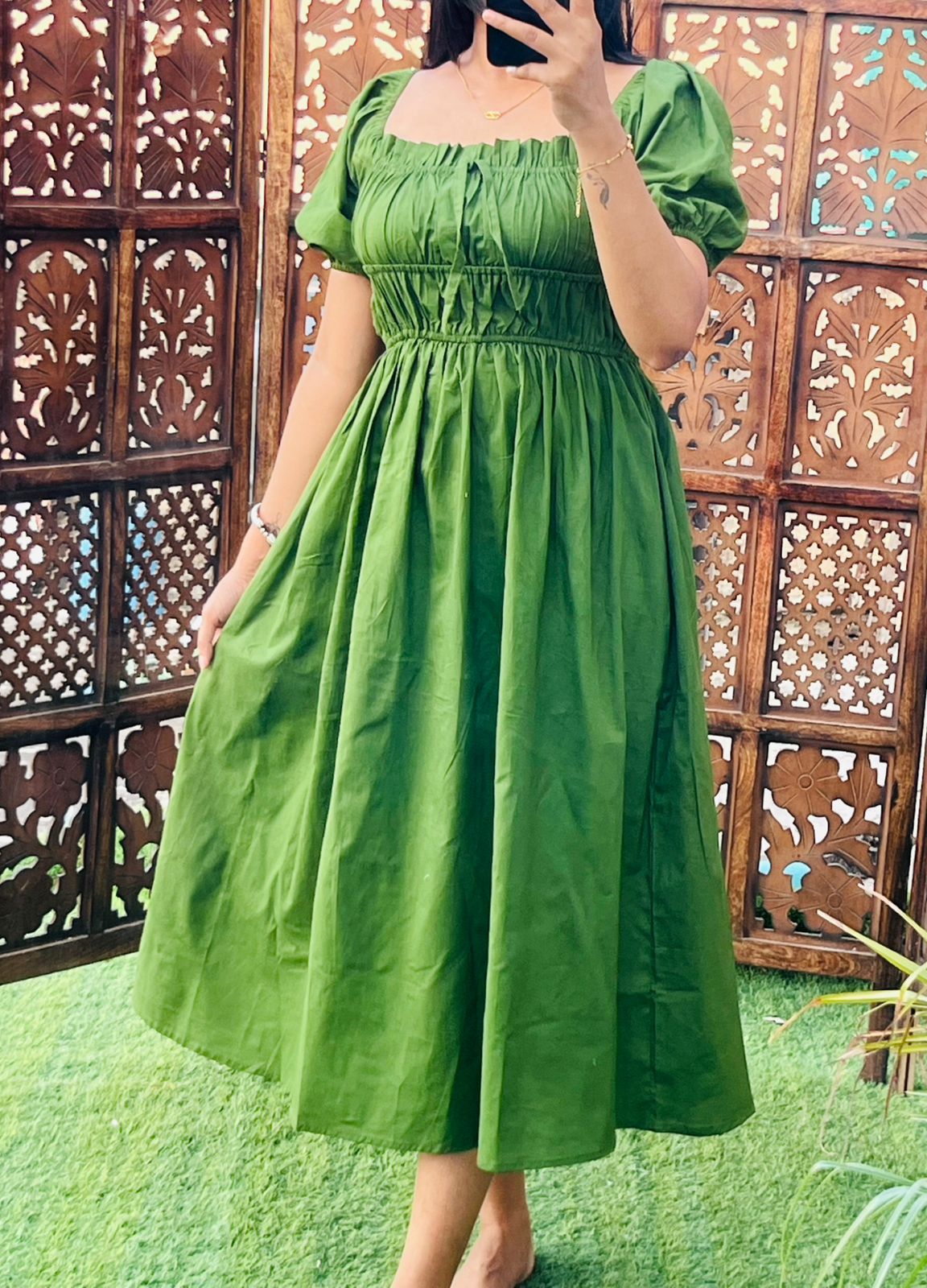 knee length dresses for ladies Stylish Cross Back Midi Dress  Reistor