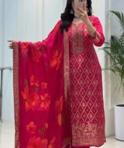 Banarasi silk suit set